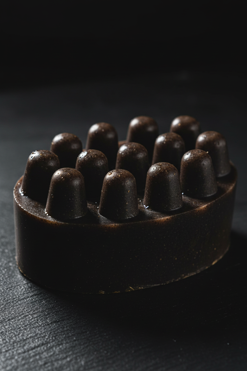 African Black Vegan Soap Massage Shampoo Bar